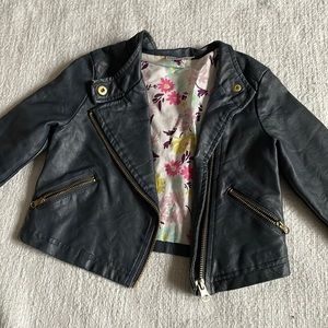 KIDS- Size 2T Girls Leather Jacket